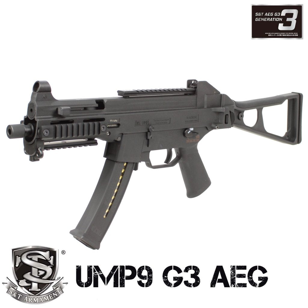 S&T UMP 9 G3 AEG BK – S&T Armament (Smart Team)