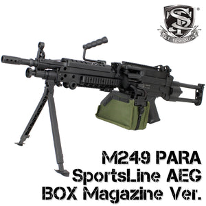 S&T M249 PARA Sports Line AEG BK with Box Magazine