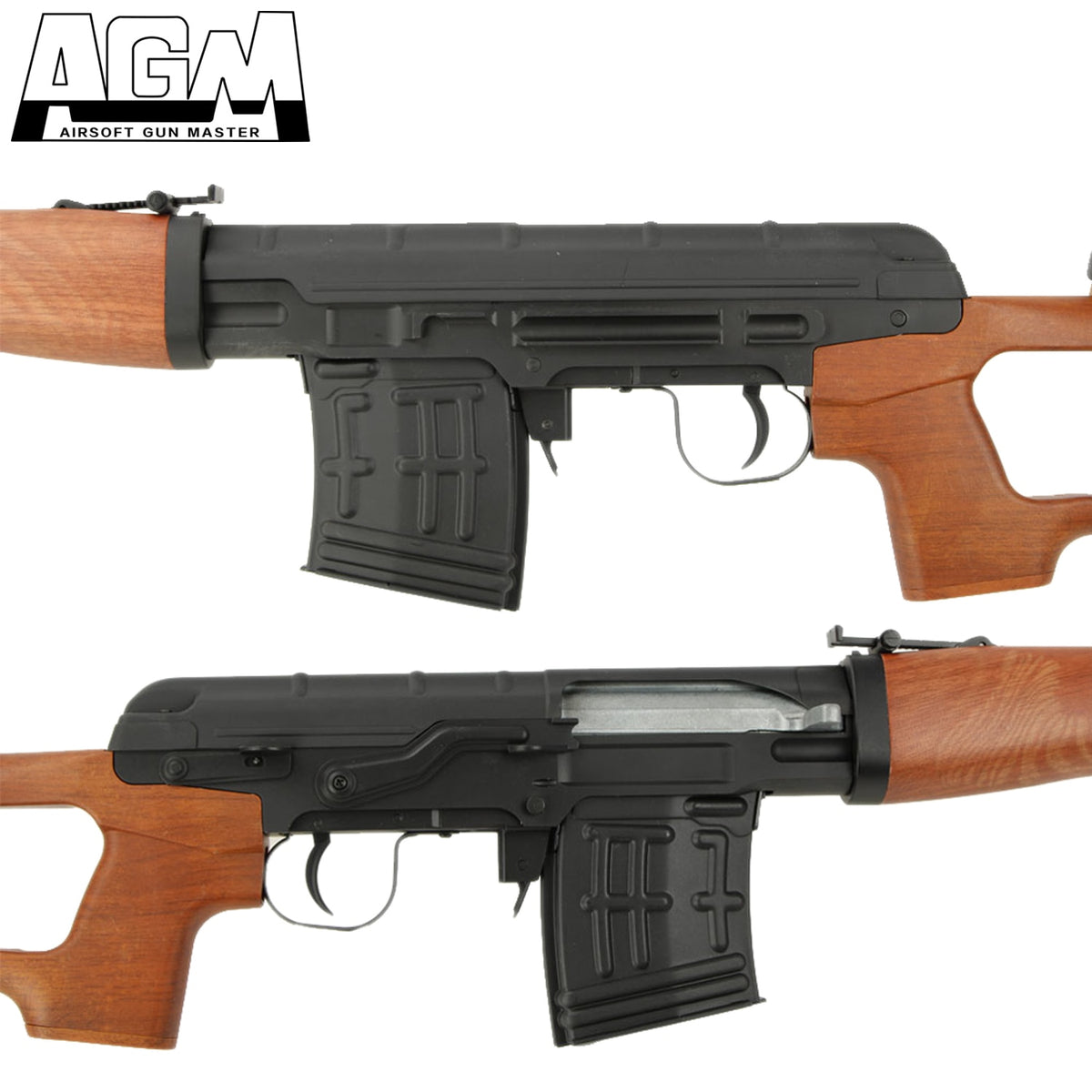 AGM Dragnov SVD Spring Power Rifle (Wood Like Plastic) – S&T Armament ...