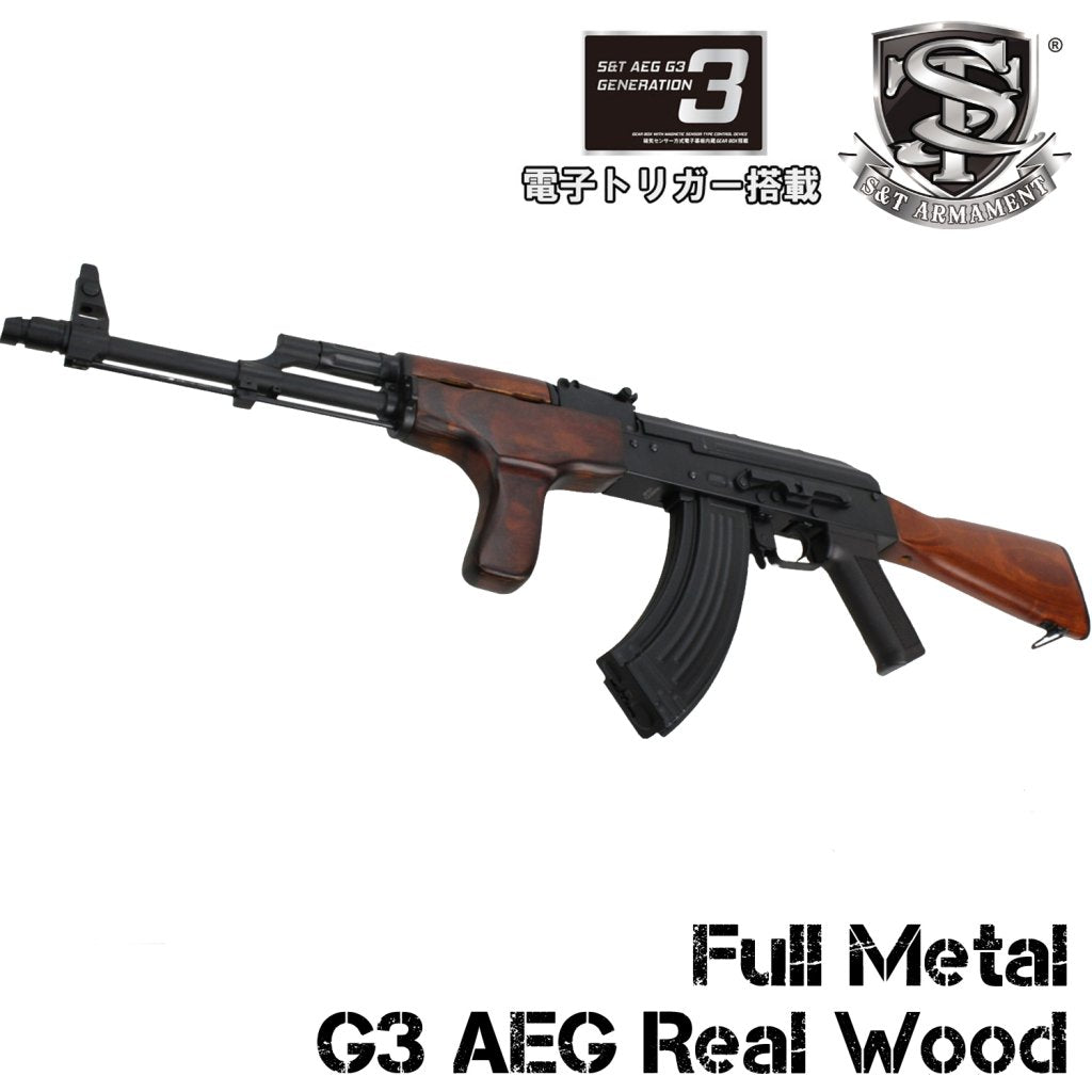 S&T PM md.63(AIM) Full metal G3 AEG Real Wood – S&T Armament (Smart Team)