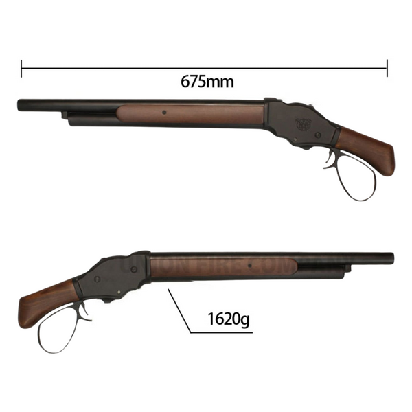 S&T Winchester M1887 Sawed-off Gas Shotgun Real Wood Wide Lever