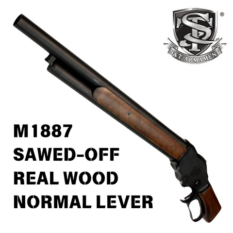 S&T Winchester M1887 Gas Shotgun Sawed-off Real Wood