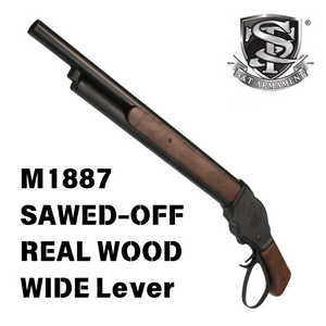 S&T Winchester M1887 Sawed-off Gas Shotgun Real Wood Wide Lever