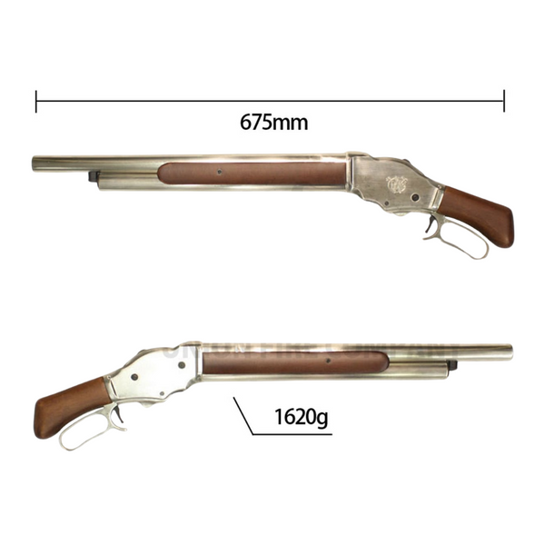 S&T Winchester M1887 Sawed-off Gas Shotgun Real Wood Silver