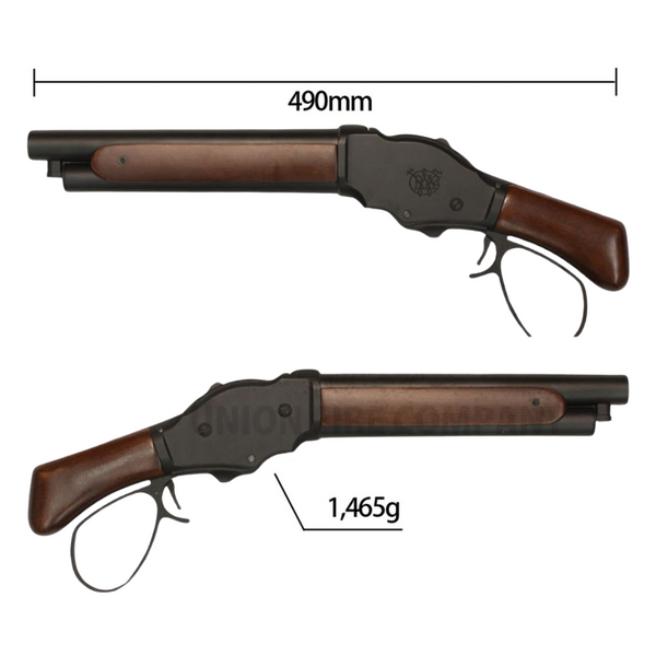 S&T Winchester M1887 Wild Card Gas Shotgun Real Wood Black Wide Lever