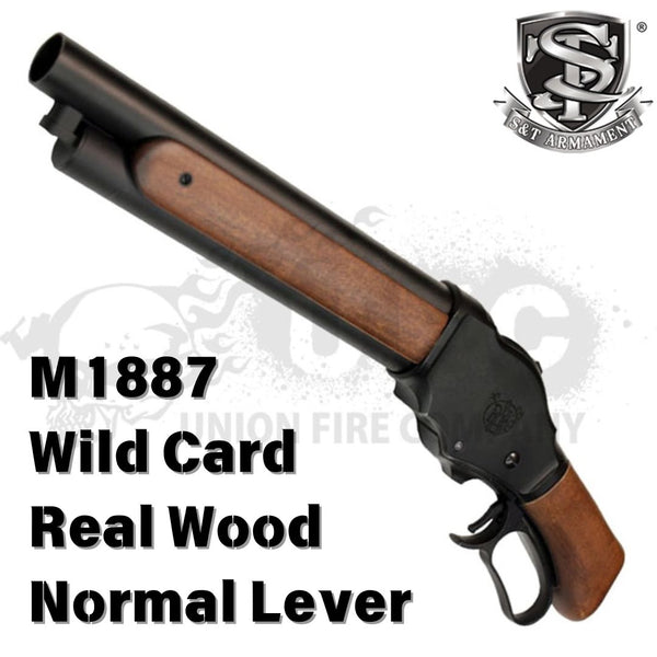 S&T M1887 Wild Card Shell Ejecting Gas Shotgun Real Wood