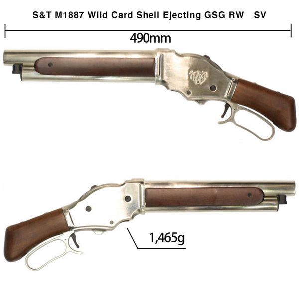 S&T M1887 Wild Card Shell Ejecting Gas Shotgun Real Wood SV