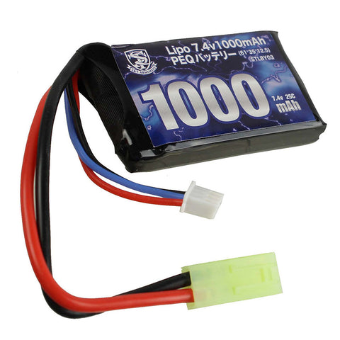 S&T Lipo 7.4v 1000mAh PEQ battery(61*35*12.5mm)